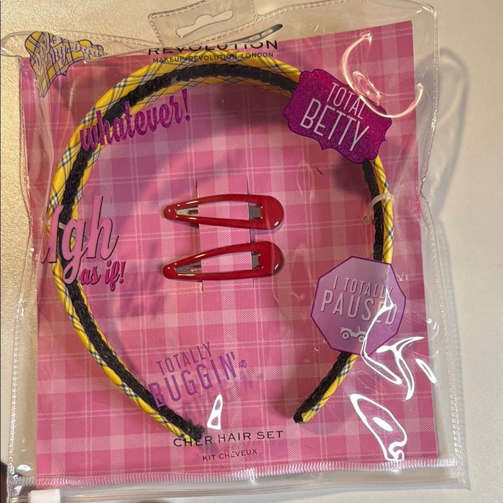 Revolution Hair Accessories Set Yellow and Red